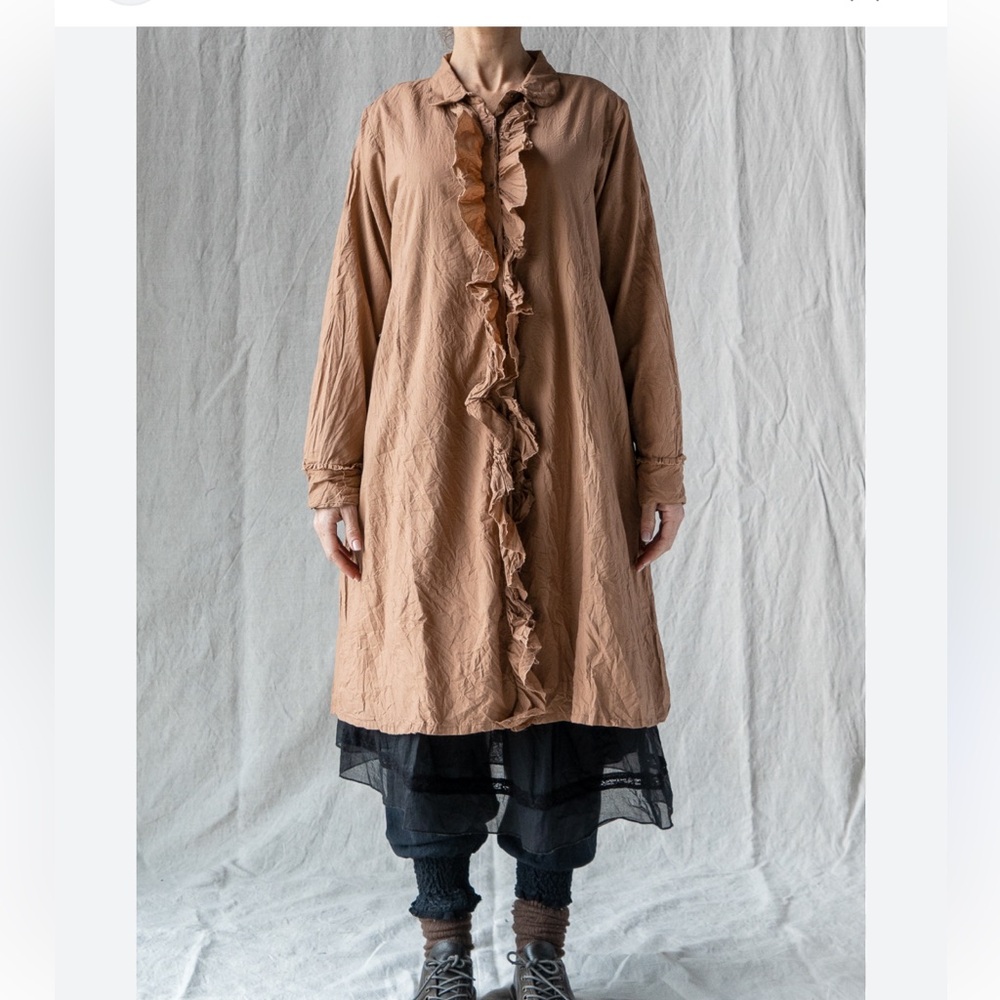 Les Ours “Elosia” Macaron Ruffled Shirt/Dress
